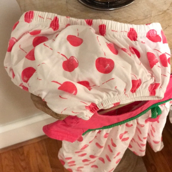 Le Top Cherry Dress with bloomers EUC - Picture 2 of 3